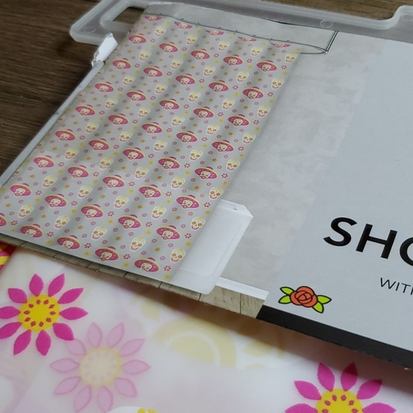 Sugar and Bones Sugar Skull Novelty Shower Curtain - Picture 6 of 9